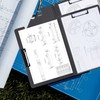 Pechor Clipboard Folder A4 Foldover Plastic PVC Covered, Foldable 360