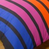 Soho Multi Stripe Duvet Cover Quilt Bedding Set, Blue Purple