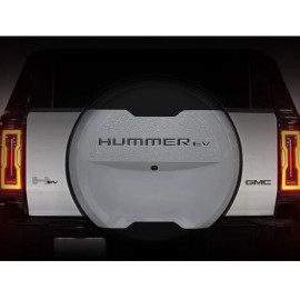 General Motors 2024-2026 Hummer EV SUV Spare Tire Cover 3D Lettering 19435233 Gloss Black