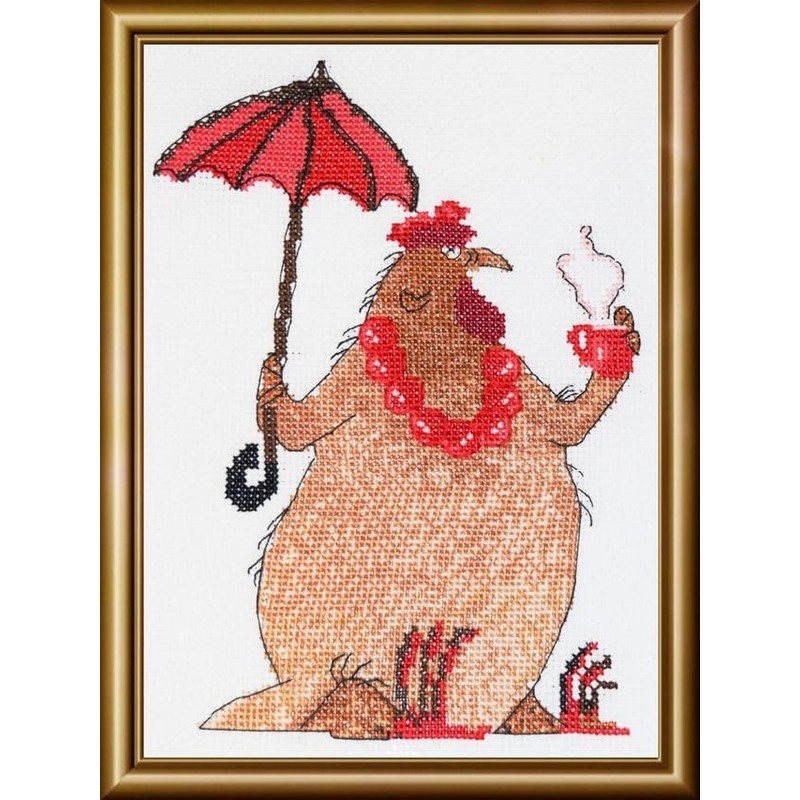 Aine Cross Stitch kit A1005 Coffee Break