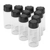 JIUWU 10 Pack Glass Vials,10 ml Glass Bottle with Screw