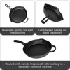 MIRRO 12in Cast Iron Preseasoned Skillet with Helper Handle