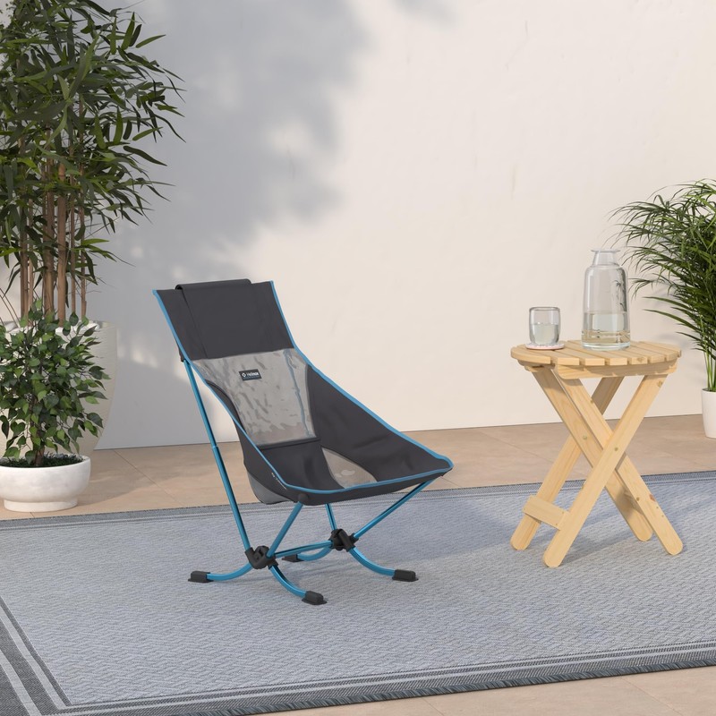 Helinox Beach Chair, 3.18lbs, Lightweight, Lower-Profile, Compact, Collapsible Camping Chair,