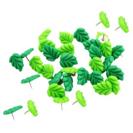30 Piezas Chinchetas Decorativas Forma de Verde Resina y Multifuncionales para Tableros de Corcho y Uso Doméstico