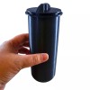 CEMETERY VASE LINER GRAVESTONE FLOWER HOLDER ROUND BOTTOM AND LID