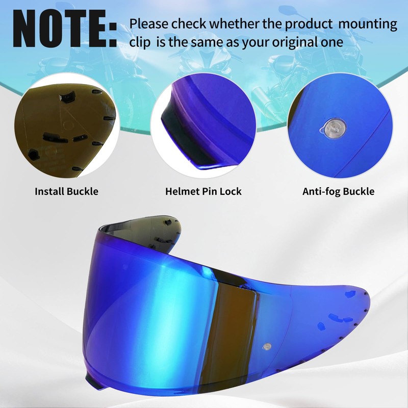 JQF Gear RF 1400 Visor Repalcement for RF-1400, Outer Face