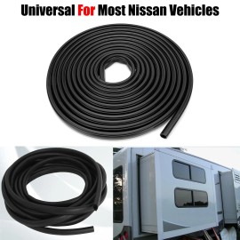 Unbranded RV Slide Out Seal Black Rubber 9M/30FT Replacement Weather Stripping For Nissan