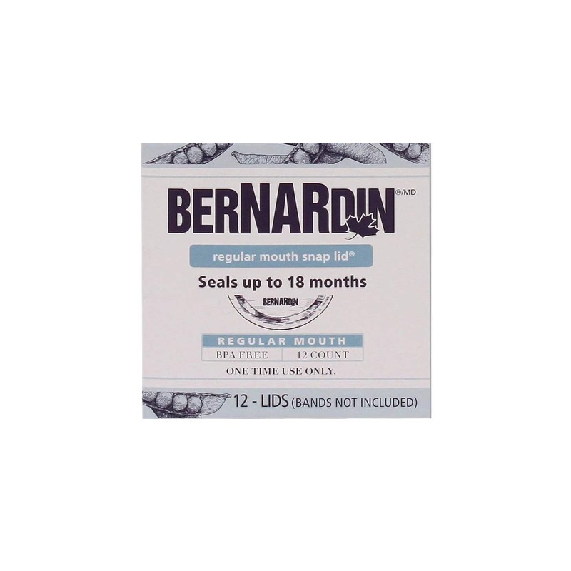 Bernardin Mason Jar Lids - Standard - Silver