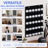 Golf Ball Holder Display for Wall, Hanging Organizer Set with