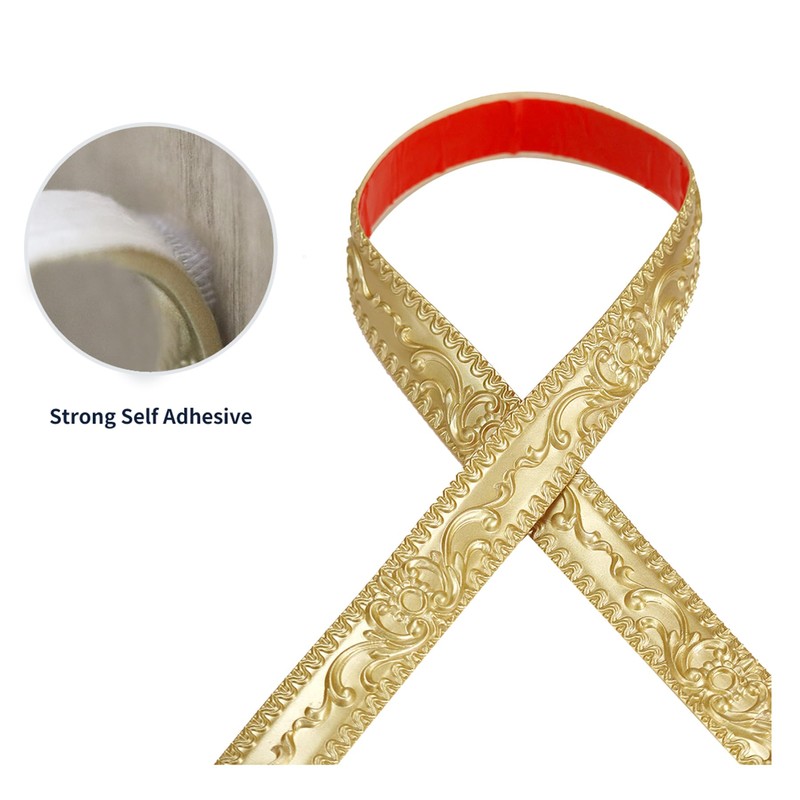 Leenevs Flexible Wall Trim, 16.4 Feet Self-Adhesive Peel & Stick