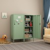 Steehoom Metal Lokcer Cabinet (Green, 19.69" D x 15.75" W