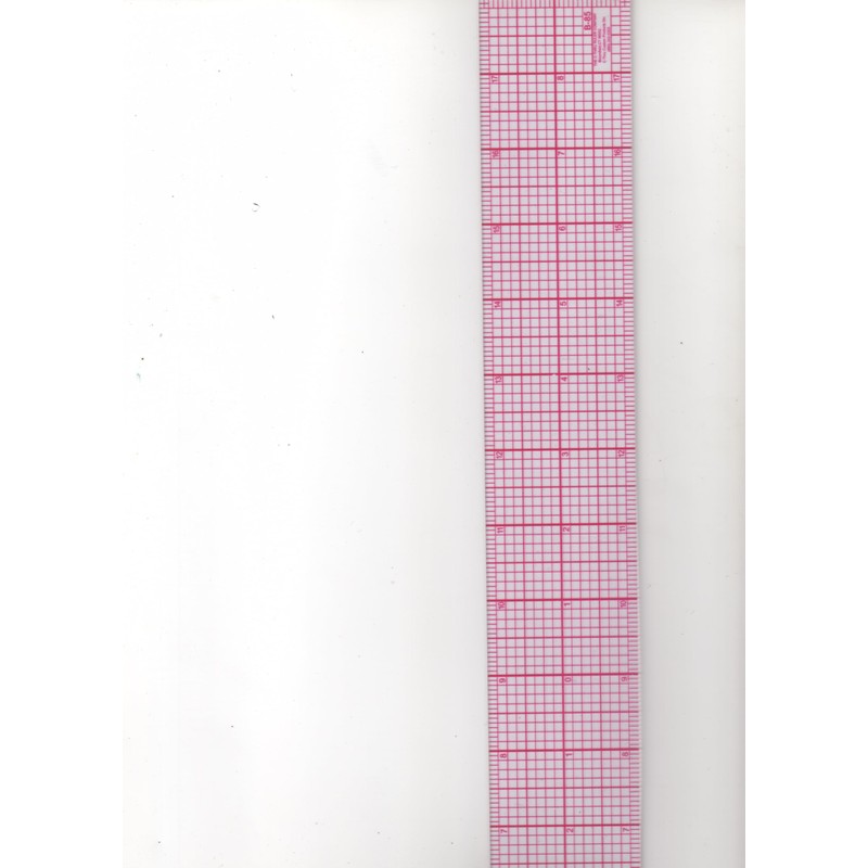 C-Thru B-85-2" x 18" Standard Plastic Beveled Graph Ruler