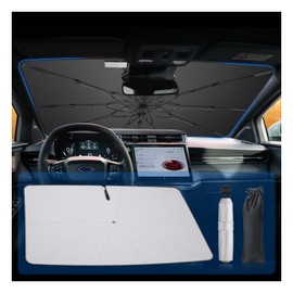BSTW Suitable for Ford Puma MK2 2020-2025 Sun Protection Front Screen - 360° Rotating Car Parasol with UV Protection & Heat Protection | Foldable Sun Protection Ford Puma 2025 Accessories
