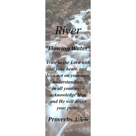 River "Flowing Water" Keepsake Name Meaning Bookmark with Bible Verse & Tassel