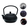 Hemoton cast iron teapot tea set retro metal coffee kettle