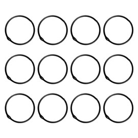 Roarrter Shower Curtain Rings, Hooks Shower Curtain Rings Rust Proof, Anti-Drop Round Shower Rings for Curtain,Black