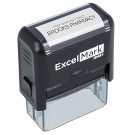 ExcelMark Bank Deposit Stamp with 2 Lines (42A1848)