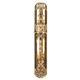 Vintage Needle Case Engraved Stereoscopic Pattern Stylish Sewing Needles Storage Tube Needle Holder DIY Sewing Tools Gold