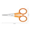 Fiskars Manicure scissors, curved, scissor length 10 cm, quality steel/plastic,