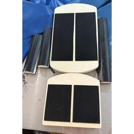 Balance Board, 2 in 1 Balance Board, Wooden Ankle Balance Board Non-Slip for Ankle Sprain, Plantar Fasciitis and Postural Correction (Black, M1)