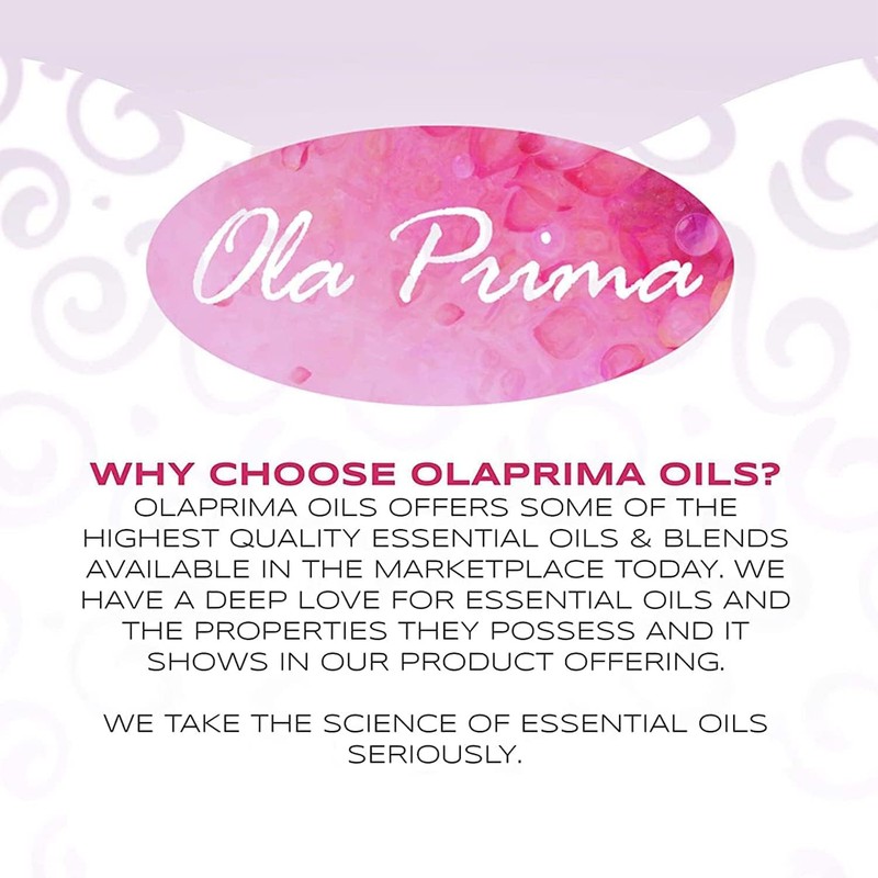 Ola Prima 4 oz Lavender Essential Oil for Diffuser, Soap,