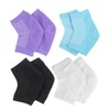 WOONEKY 4pairs Moisturizing Gel Heel Socks of High Heel Protectors