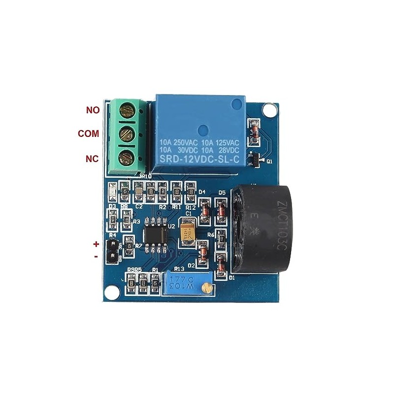 HALJIA AC Current Detection Sensor Module 12V Relay Protection Module