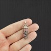 Unbranded Natural Rhodonite Gemstone Crystal Point Pendant - GEM085
