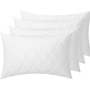 Sunshine Comforts Microfiber Pillow Protectors 4 pack Non-Iron Breathable, Soft