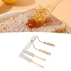 4PCS Honey Extractor Uncapping Needle Roller Wood Handle Honey Uncapper