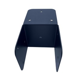 Jouray 4 Pcs Black 4x4 Deck Post Caps & Tie Brackets, 14 Gauge Steel Post Anchor Connectors for Metal to Wood Posts