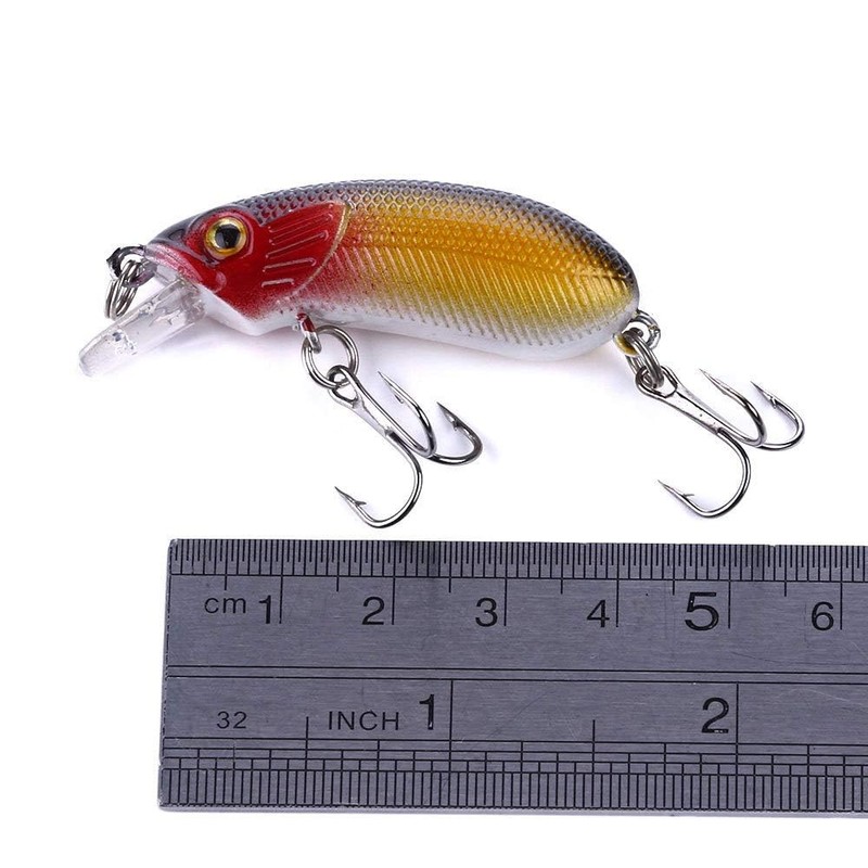 CENPEK 10pcs Luya Bait 5cm/7g Micro-submersible Hard Bait Blood Tank