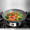 SUNRISE Kitchen Supply (Pack of 2) Plated Reversible Steel Wok