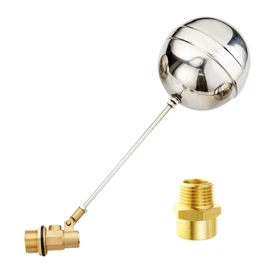 Joywayus 1/2 inch Thread Float Ball Valve Floating Ball-Cock Tank Ballcock Fittings Automatic Water Level Control Switch