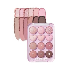 Colorgram Pin Point Eyeshadow Palette - 02 Pink Plus Mauve by Rom&nd for Women - 0.34 oz Eye Shadow