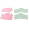 Pink Moisturizing Hand Gloves Touch Screen Prevent Cracked Skin Green