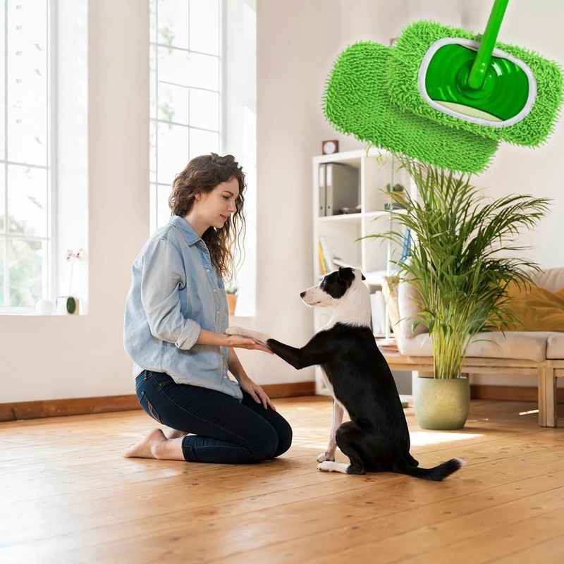 Eowppue Pack of 6 Advanced Power Mop Replacement Pads，Reusable and