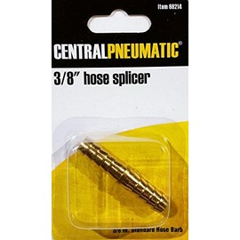 Central Pneumatic 3/8" Barbed Brass Hose Coupler (Splicer)