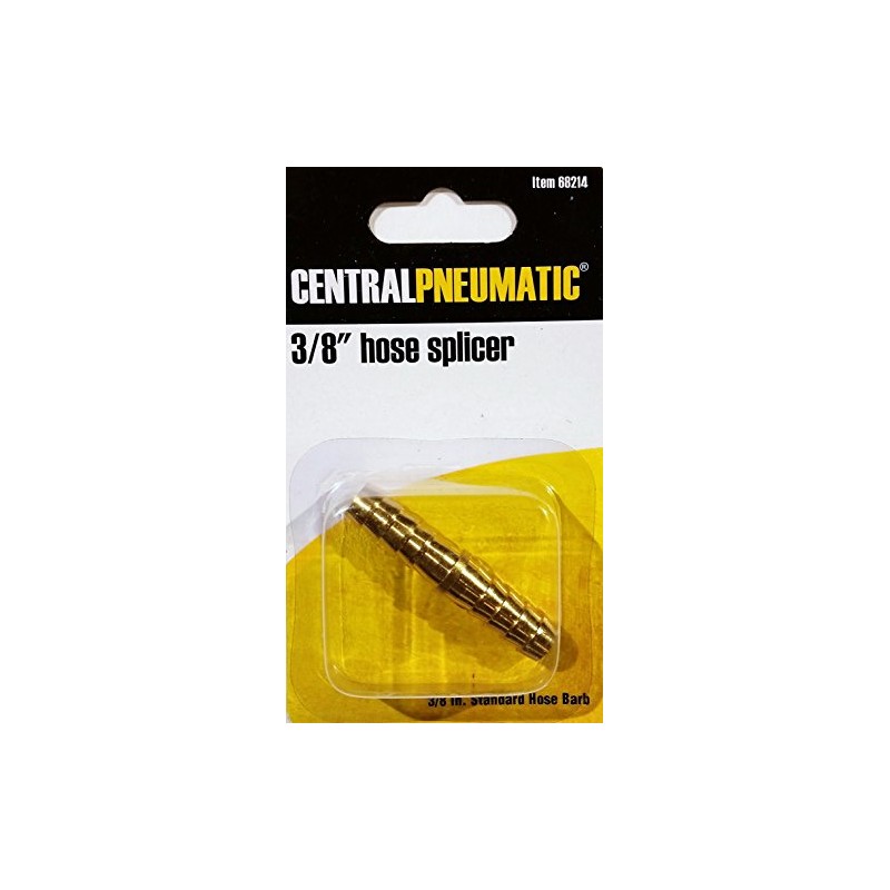 Central Pneumatic 3/8" Barbed Brass Hose Coupler (Splicer)