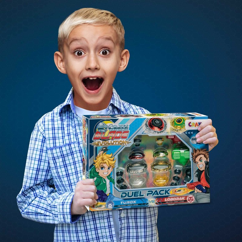 CRAZE Blade Battle Spinner - Turox Loborak Evolution Metal Spinning