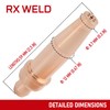 RX WELD 2-3-101 Acetylene Cutting Torch Tips, Fit V-Style Light/Medium
