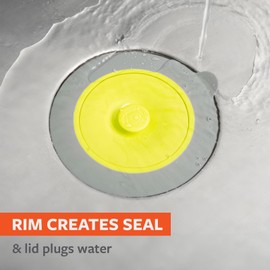 Full Circle Sinksational Sink Strainer - Stainless Steel Mesh, Prevents Clogs, Kitchen Sink, Eco-Friendly, Durable - Green