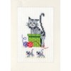 Vervaco Counted Point Kit, White, 10.5 x 15 cm