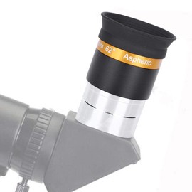 Astronomical Telescope Eyepiece, 4mm Wide Angle 62 Degree HD Full Coated Aspherical Eyepiece Lens for Astronomical 1.25" Telescope