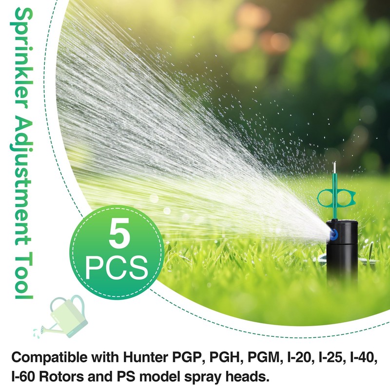 Gulfmew 5 Pcs Adjustment Tool for Hunter PGP Sprinkler Head