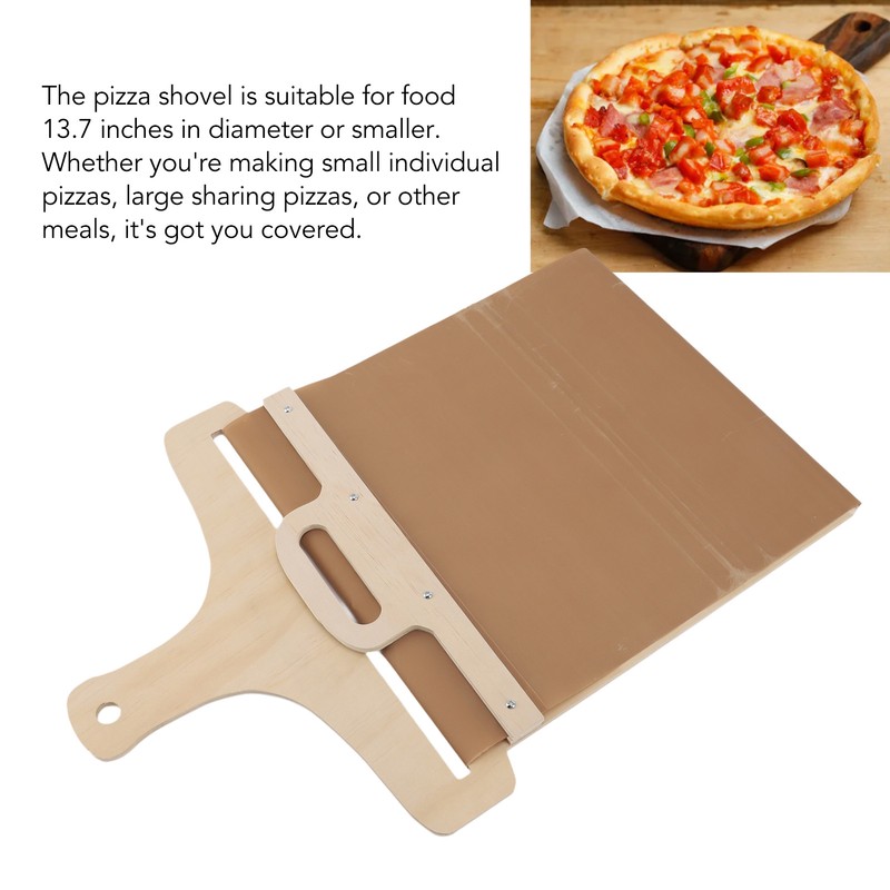 Sliding Pizza Peel with Handle Dishwasherable Easy to Clean Non