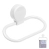 Towel Holder Ring White Towel Plastic Hanger No Dilling Hand