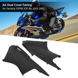 05 Yzf R6 Dust Cover,2003 R6 Covers - Air Cover Fairing,1 Pair Black Air Cover Fairing Insert Part for YZFR6 YZF-R6 2003-2005