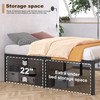 Likelalaso 24 Inch High Twin Bed Frames with Rounded Corner,
