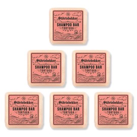 NEU: Störtebekker® Premium Festes Shampoo Tortuga (x6) - Handgefertigtes, veganes Shampoo für Herren & Damen - Wohlduftende Duschpflege für Haut und Haar - Festes Feuchtigkeits-Shampoo - Shampoo Bar
